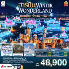 ฮาร์บิน WINTER WONDERLAND แดนหิมะ SNOW TOWN สุดว้าว คฤหาสน์วอลการ์ ตระการตาเทศกาลน้ำแข็ง 7 วัน 5 คืน โดยการบิน แอร์ ไชน่า (CA)