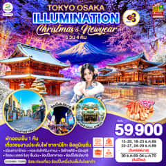TOKYO OSAKA ILLUMINATION CHRISTMAS & NEW YEAR 6D 4N โดยสายการบินไทย [TG]