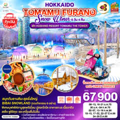 HOKKAIDO TOMAMU FURANO SNOW WINTER 6D 4N โดยสายการบินไทย [TG] พัก HOSHINO RESORT TOMAMU THE TOWER