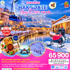 HOKKAIDO HAKODATE SNOW WINTER 6D 4N โดยสายการบินไทย [TG]