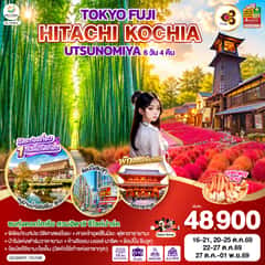 TOKYO FUJI UTSUNOMIYA HITACHI KOCHIA 6D 4N โดยสายการบินไทย [TG]