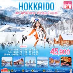 HOKKIADO BIEI FURANO OTARU KIRORO & BIBAI SNOW LAND 6 D 4 N สายการบินไทยแอร์เอเชีย เอ็กซ์ (XJ)