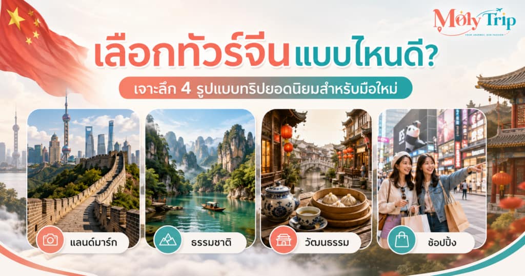 เปรียบเทียบการเลือกทัวร์จีนแบบต่างๆ สำหรับนักท่องเที่ยว
