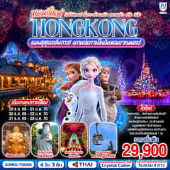 HONGKONG ดิสนีย์แลนด์ นั่งกระเช้านองปิง แชกงหมิว ชมพลุสุดอลังการเคานต์ดาวน์ในดินแดนเวทมนตร์ 4 วัน 3 คืน (ฟรีเดย์) โดยสายการบิน Thai Airways (TG)