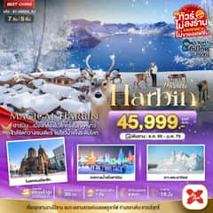 มหัศจรรย์..ฮาร์บิน หมู่บ้านหิมะ ฉางไป๋ซาน นั่งรถไฟความเร็วสูง-รวมทุกอย่างไม่ต้องจ่ายเพิ่ม